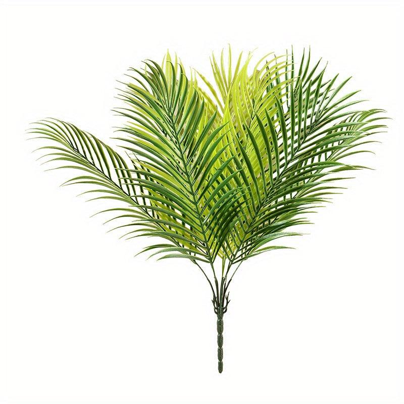 2pcs Sunflower Leaves 9 Heads Realistic Faux Palm Leaves for DIY Decor