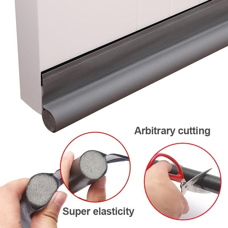 5pcs Anti-friction Leather Door Bottom Sealing Strips Windproof Soundproof