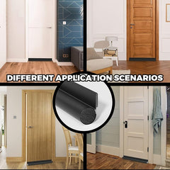 5pcs Anti-friction Leather Door Bottom Sealing Strips Windproof Soundproof