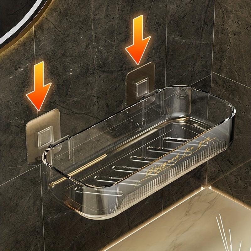 Wall Mounted Bathroom Storage Rack Shower Caddy Shelf