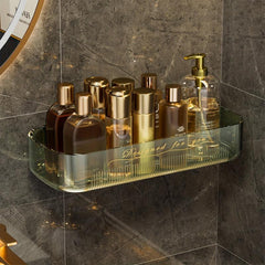 Wall Mounted Bathroom Storage Rack Shower Caddy Shelf