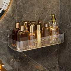 Wall Mounted Bathroom Storage Rack Shower Caddy Shelf