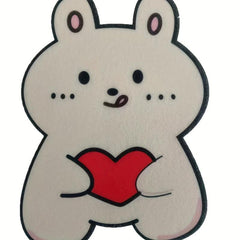 5pcs Toilet Deodorant Stickers Bathroom Wall Felt Decorative Cartoon Stickers