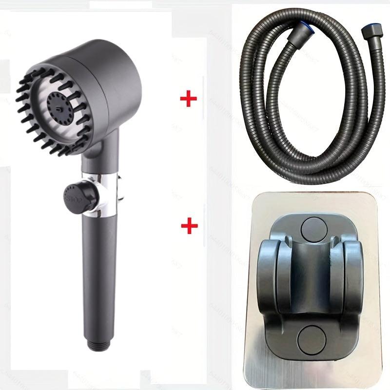 2pcs High Pressure Handheld Shower Head with 3 Modes for Bathroom