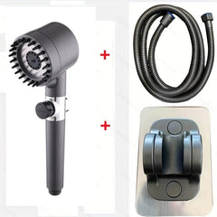 2pcs High Pressure Handheld Shower Head with 3 Modes for Bathroom