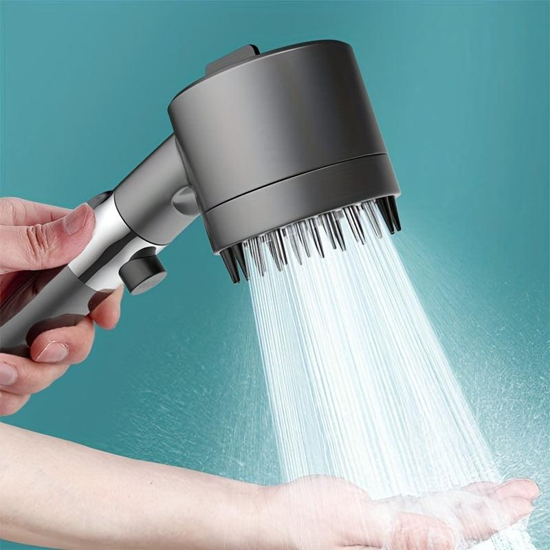 2pcs High Pressure Handheld Shower Head with 3 Modes for Bathroom