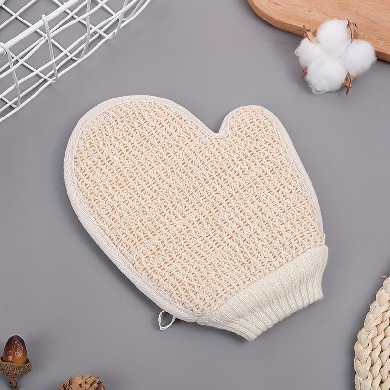 Hemp Exfoliating Glove Bath Body Brush Towel Gloves Bathroom Supplies
