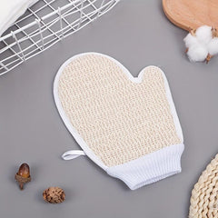Hemp Exfoliating Glove Bath Body Brush Towel Gloves Bathroom Supplies
