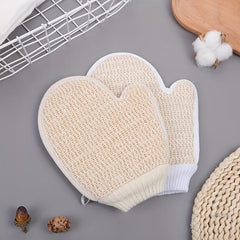 Hemp Exfoliating Glove Bath Body Brush Towel Gloves Bathroom Supplies