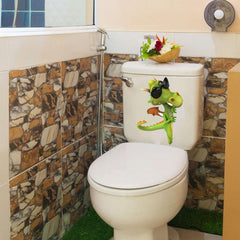 Dinosaur Toilet Stickers Funny Sunglasses Wall Decor