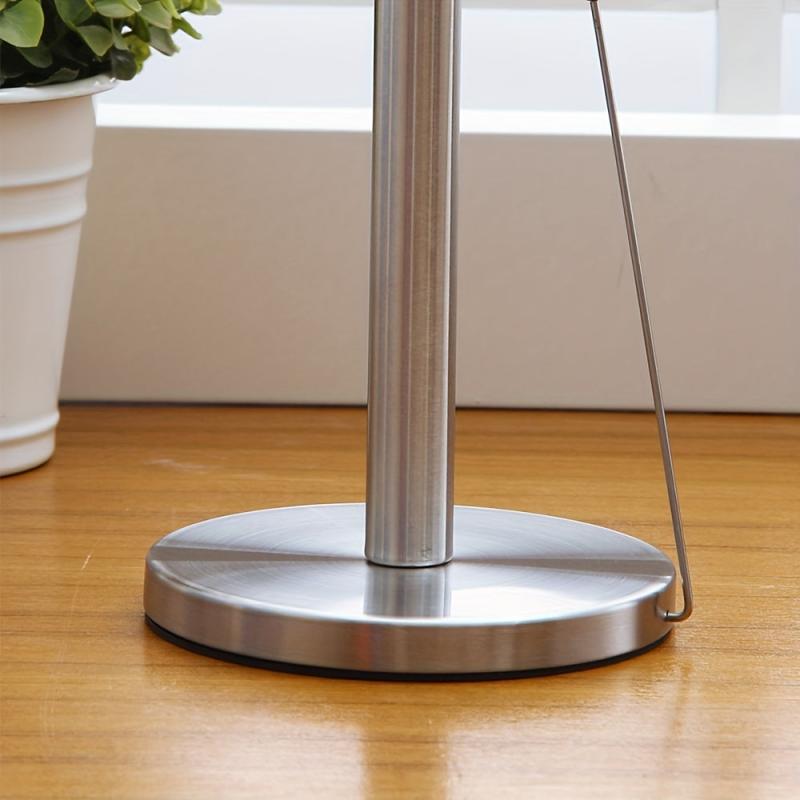 Stainless Steel Vertical Roll Paper Holder Desktop Napkin Organizer
