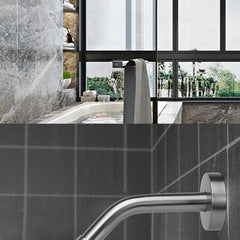 Stainless Steel Concealed CP Shower Head G1 2 Thread 15 24 Cm Shower Arm