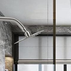 Stainless Steel Concealed CP Shower Head G1 2 Thread 15 24 Cm Shower Arm