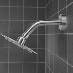 Stainless Steel Concealed CP Shower Head G1 2 Thread 15 24 Cm Shower Arm