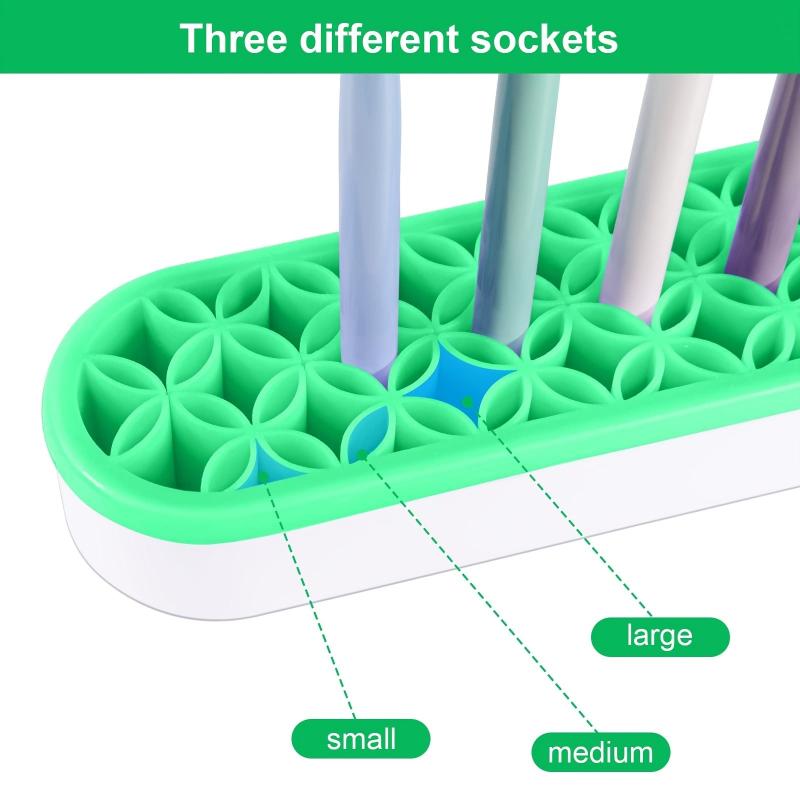 Silicone Makeup Brush Holder Organizer Multipurpose Nail Brush Organizer