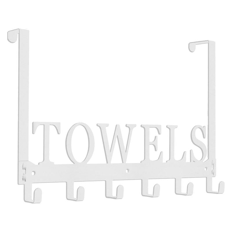 Over The Door Hooks Towel Holder for Bathroom Door Mounted Towel Rack