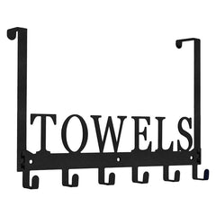 Over The Door Hooks Towel Holder for Bathroom Door Mounted Towel Rack