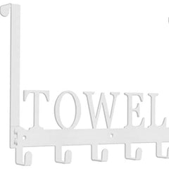Over The Door Hooks Towel Holder for Bathroom Door Mounted Towel Rack