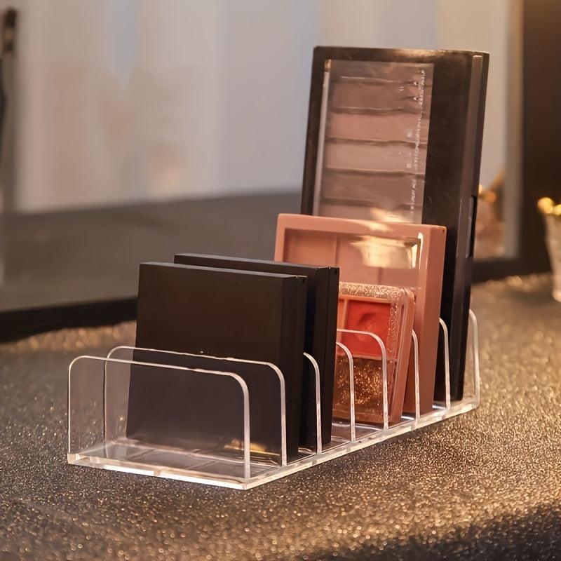 2pcs 7 Grids Transparent Acrylic Eyeshadow Palette Organizer