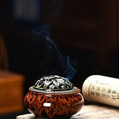 Ceramic Incense Burner & Cone Holder for Home Office Yoga Meditation