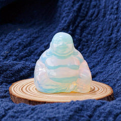 Hand Carved Buddha Statue Healing Crystal Decoration Gemstone Buddha Statue