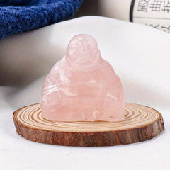 Hand Carved Buddha Statue Healing Crystal Decoration Gemstone Buddha Statue