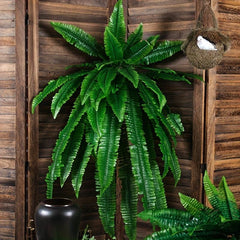 Artificial Boston Fern Bush 48Inch Faux Greenery Room Decor