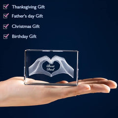 3D Crystal For Dad Dad Birthday Dad Men Husband Grandpa Dad Novelty Gift