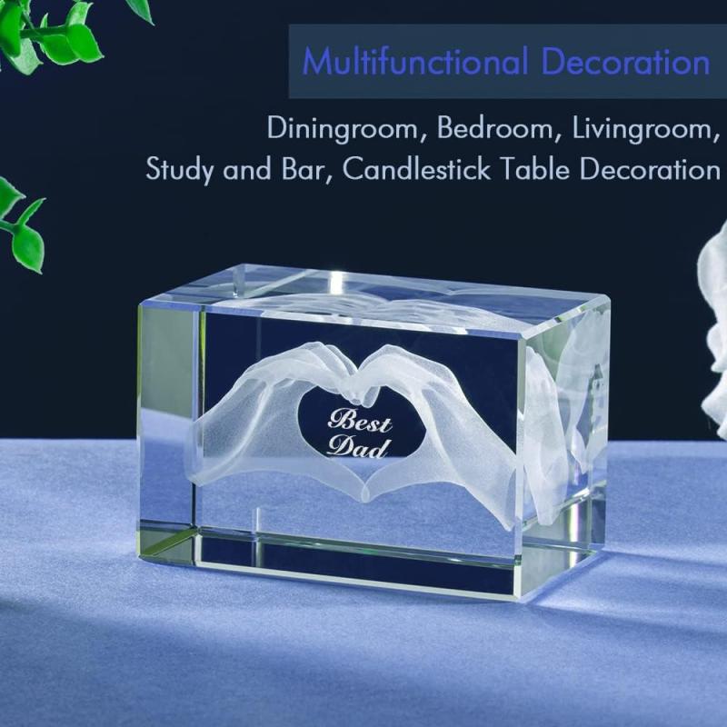 3D Crystal For Dad Dad Birthday Dad Men Husband Grandpa Dad Novelty Gift