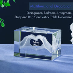 3D Crystal For Dad Dad Birthday Dad Men Husband Grandpa Dad Novelty Gift