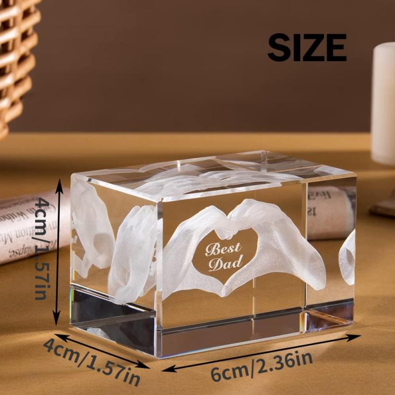 3D Crystal For Dad Dad Birthday Dad Men Husband Grandpa Dad Novelty Gift