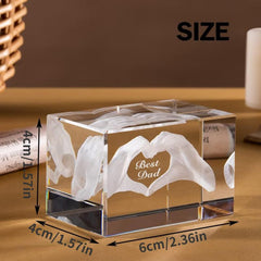 3D Crystal For Dad Dad Birthday Dad Men Husband Grandpa Dad Novelty Gift