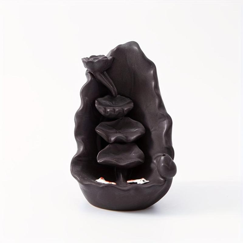 Ceramic Lotus Incense Burner Holder Home Decoration