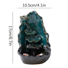 Ceramic Lotus Incense Burner Holder Home Decoration