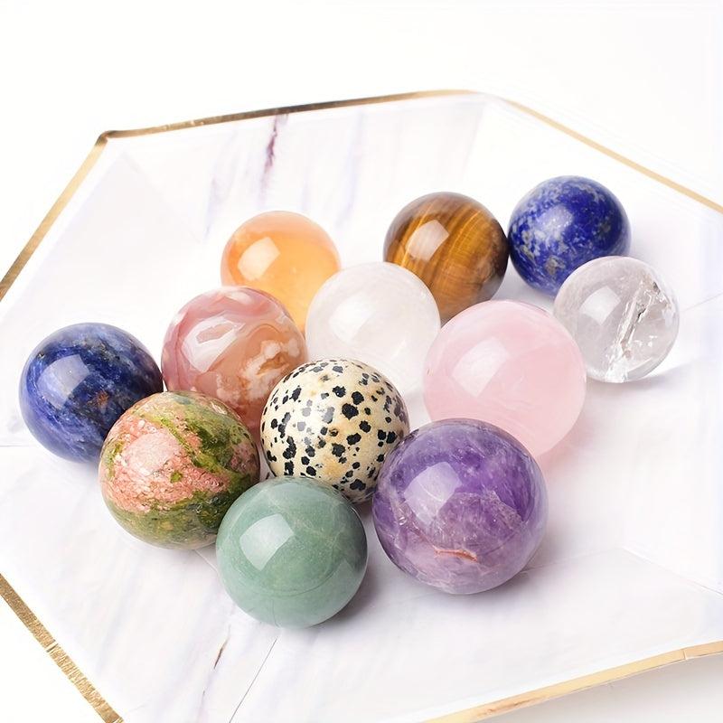 Lapis Lazuli Crystal 30mm Sphere Healing Stone Home Decor