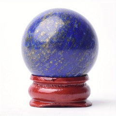 Lapis Lazuli Crystal 30mm Sphere Healing Stone Home Decor