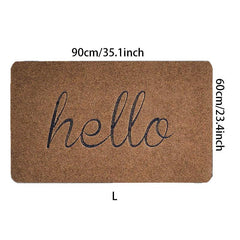 1pc Hello Letter Bathroom Mat Anti-Slip Wave Pattern