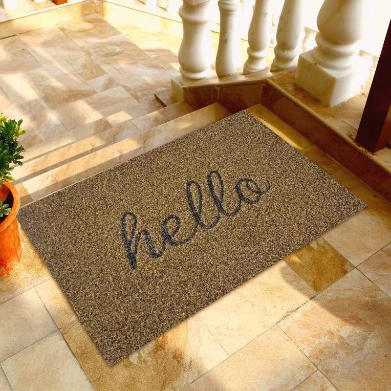 1pc Hello Letter Bathroom Mat Anti-Slip Wave Pattern