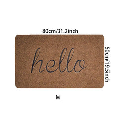 1pc Hello Letter Bathroom Mat Anti-Slip Wave Pattern