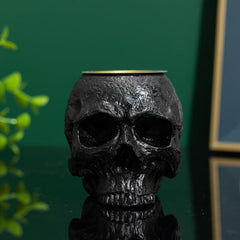 Stylish Skull Candle Holder Resin Candlestick Home Decor Gift Giving