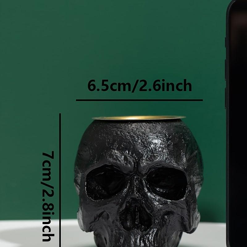 Stylish Skull Candle Holder Resin Candlestick Home Decor Gift Giving