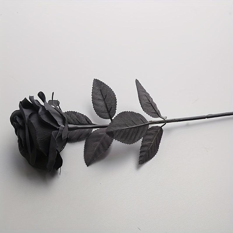 10pcs Gothic Rose Flower Bouquet Silk Simulation for Halloween