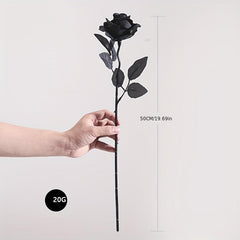 10pcs Gothic Rose Flower Bouquet Silk Simulation for Halloween