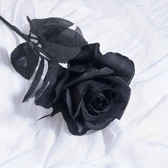 10pcs Gothic Rose Flower Bouquet Silk Simulation for Halloween
