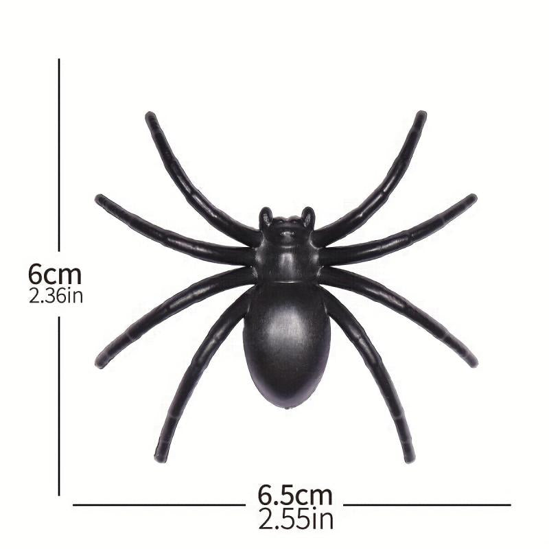 6Pcs Halloween Spider Insect Model Cosplay Prank Funny Toys