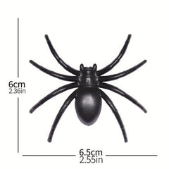 6Pcs Halloween Spider Insect Model Cosplay Prank Funny Toys
