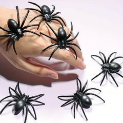 6Pcs Halloween Spider Insect Model Cosplay Prank Funny Toys