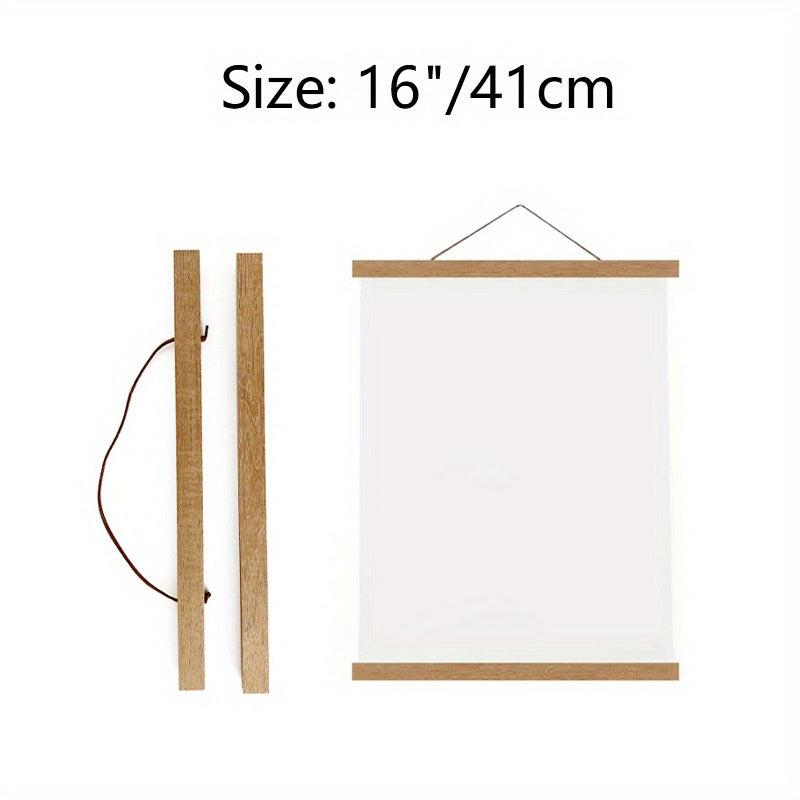 Magnetic Teak Poster Frame for Posters, Paintings, Photos - 1pc