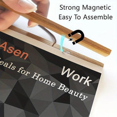 Magnetic Teak Poster Frame for Posters, Paintings, Photos - 1pc