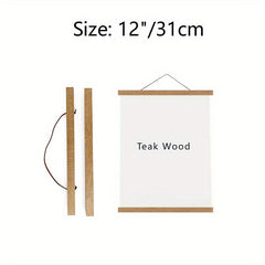 Magnetic Teak Poster Frame for Posters, Paintings, Photos - 1pc